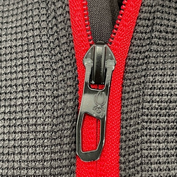 SPYDER Jacket Mens Large Black Constant Full-Zip Sweater Sherpa Lined Knit Coat - Picture 7 of 15